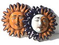 mexican ceramic suns