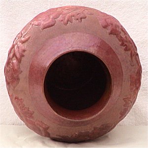 Arts & Crafts Hammered Copper Vase Close-Up