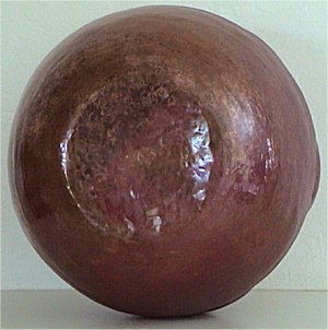 Arts & Crafts Fish Copper Vase Close-Up