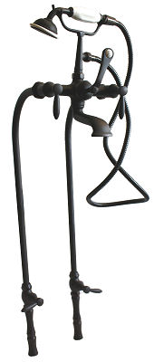 Oil Rubbed Bronze Floor Mount Bathtub Faucet - F90C-OB/ML-20-OB