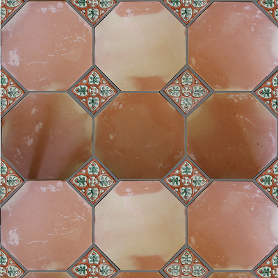 Octagon Clay Saltillo Tile