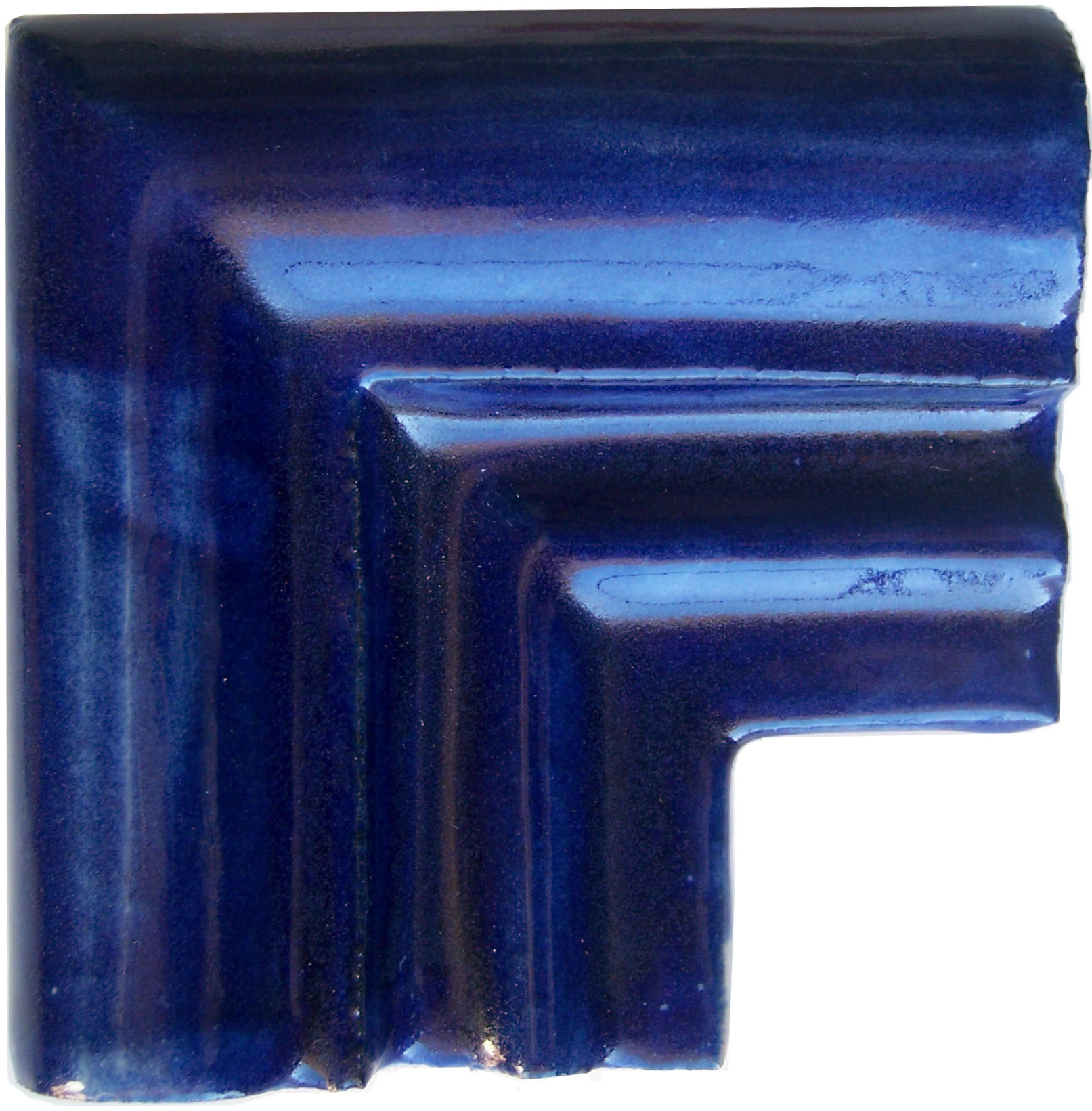 TalaMex Cobalt Blue Chair Rail Corner Molding