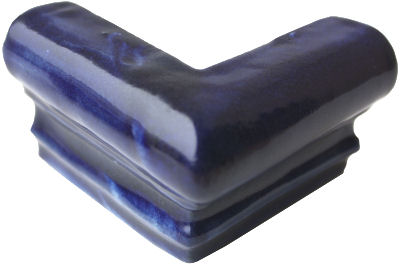 Cobalt Blue Chair Rail Corner Molding