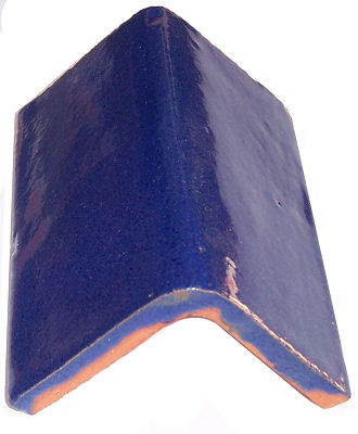 TalaMex Cobalt Blue Talavera Clay V-Cap Close-Up