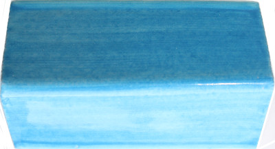 TalaMex Aqua Talavera Clay V-Cap 4 in.