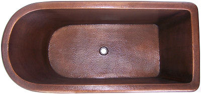 Terra Hammered Copper Tub   Copper Bathtub 230223 3d 