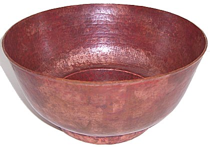 Natural Hammered Copper Bowl II