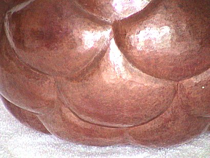 Folk Art Drops Copper Vase Close-Up