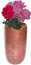 Classic Tall Hammered Copper Vase