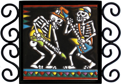 Jammin. Day-Of-The-Dead Tile Close-Up