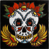 La Catrina Lovely Death. Day-Of-The-Dead Clay Tile
