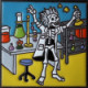 TalaMex The Chemist. Day-Of-The-Dead Clay Tile