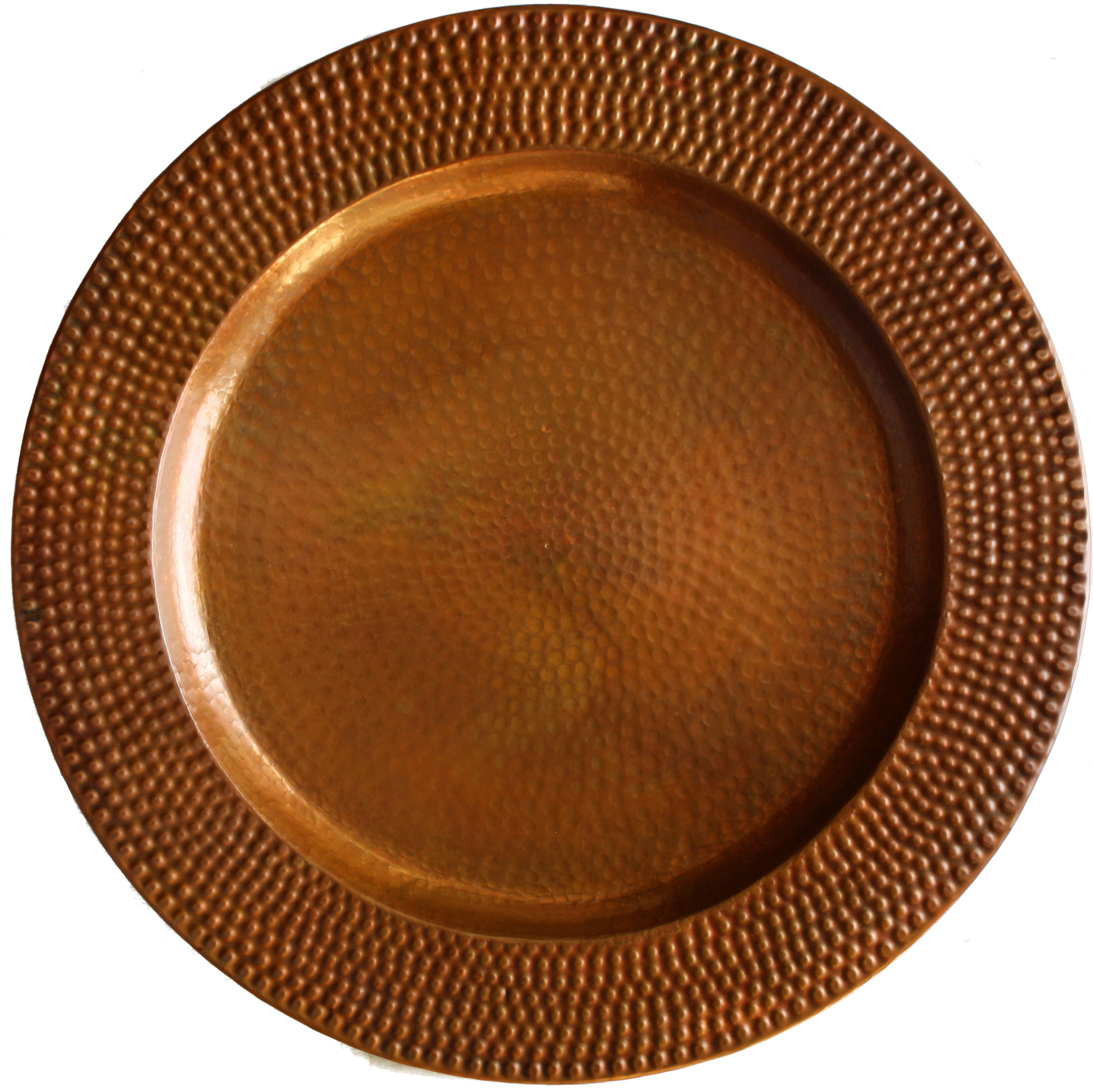 Huge Hammered Copper Plate