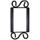Wrought Iron House Number Frame Colonial 1-Tile