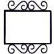 Wrought Iron House Number Frame Colonial 2-Tiles