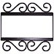 Wrought Iron House Number Frame Colonial 3-Tiles