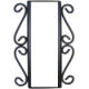 Wrought Iron Vertical House Number Frame Colonial-Desert 2-Tiles