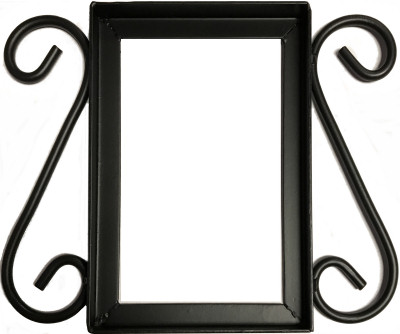 Wrought Iron House Number Frame Mission 1-Tile