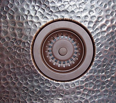 Weathered Copper Strainer - MT300-WCP Close-Up