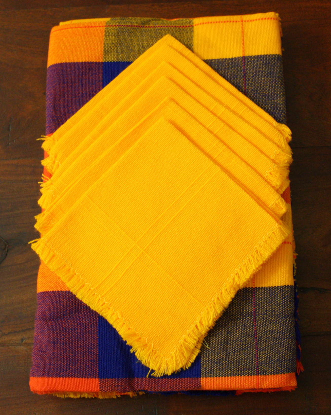 Rectangular Mexican Tablecloth 6 Napkins