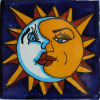 TalaMex Sun and Moon Talavera Mexican Coaster