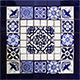 TalaMex Cinza Mexican Tile Set Backsplash Mural