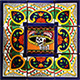 TalaMex Pola Mexican Tile Set Backsplash Mural