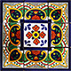 TalaMex Soria Mexican Tile Set Backsplash Mural