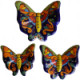 Multicolor Talavera Ceramic Butterfly Set (3)