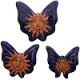 Sun Talavera Ceramic Butterfly Set (3)