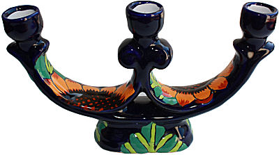 Sunflower Talavera Candle Holder