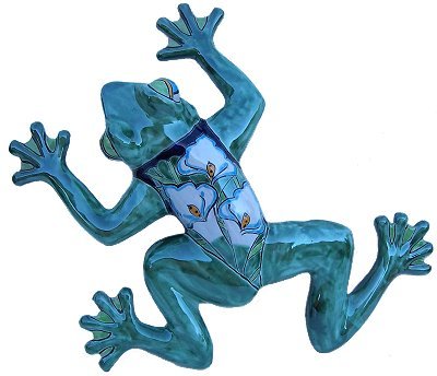 Lily Ceramic Talavera Frog