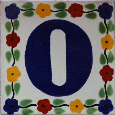 Bouquet Talavera Tile Number Zero