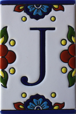 Mission Tile Letter J