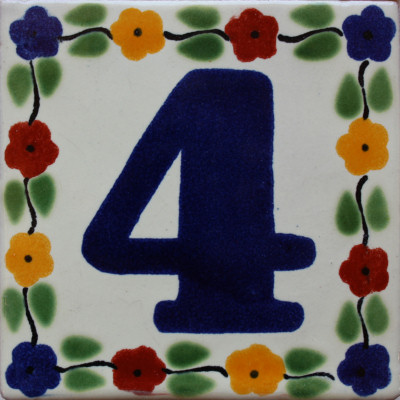 Bouquet Talavera Tile Number Four