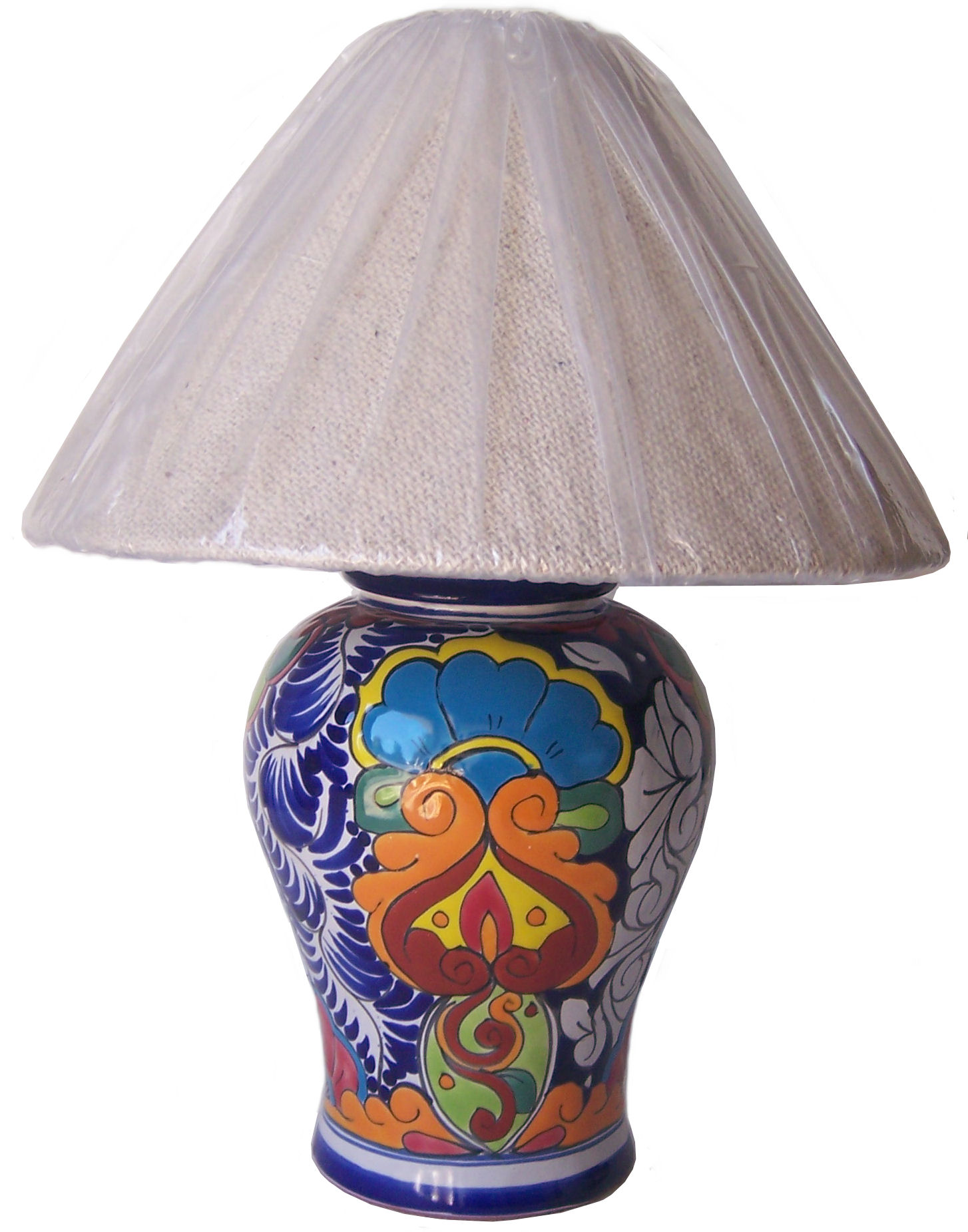TalaMex Multicolor Talavera Ceramic Lamp