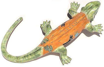 Big Desert Garden Ceramic Iguana