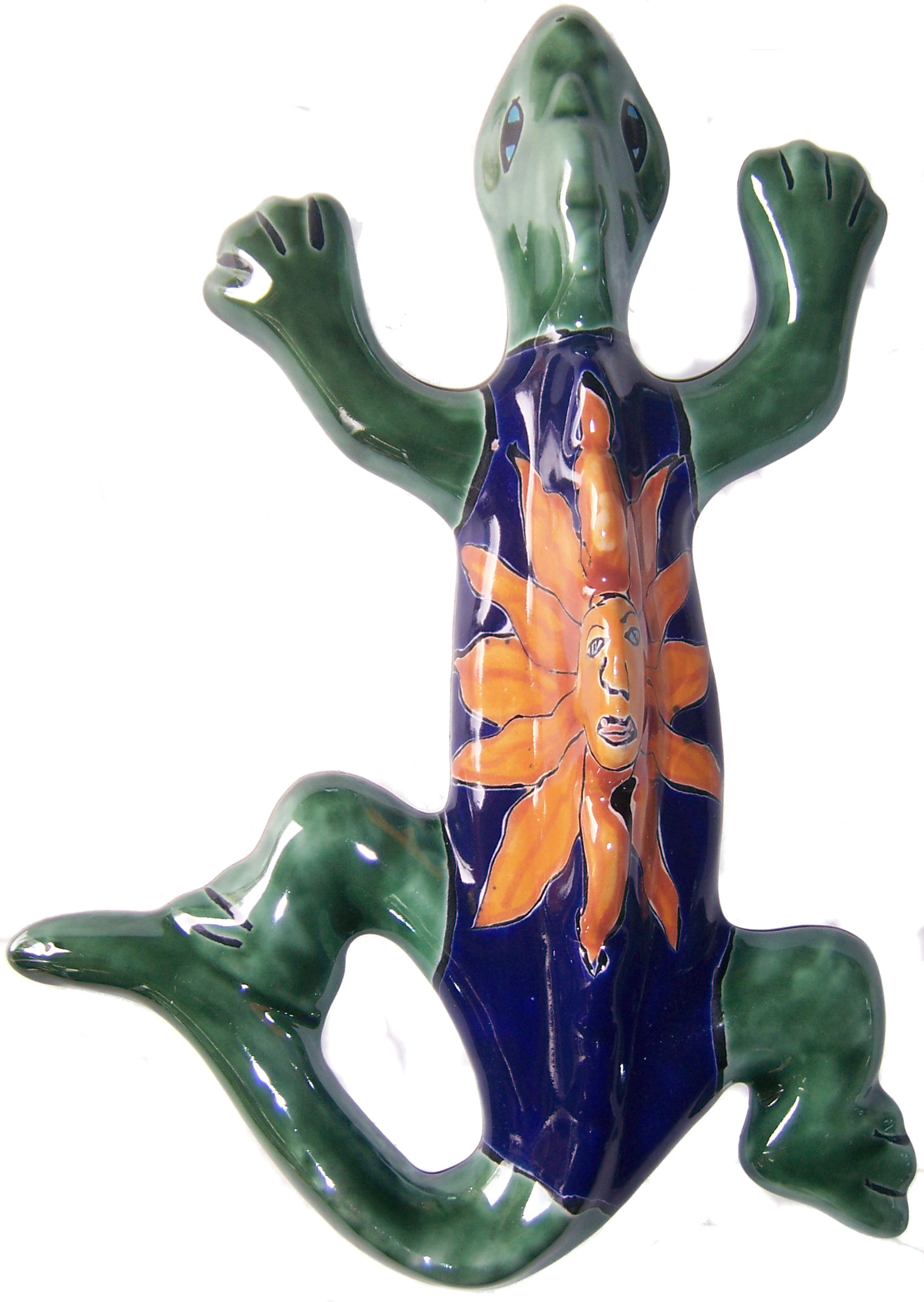 TalaMex Tiny Sun Garden Ceramic Lizard