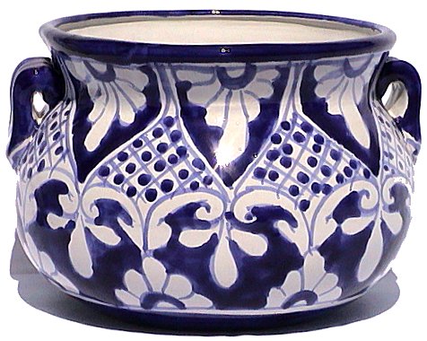 Blue Deco Talavera Ceramic Pot