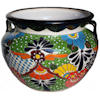 TalaMex Large-Sized Paracho Mexican Colors Talavera Ceramic Garden Pot