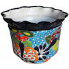 TalaMex Duero Mexican Colors Talavera Ceramic Garden Pot