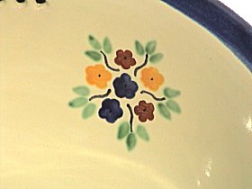 TalaMex Blue Bouquet Ceramic Talavera Sink Close-Up