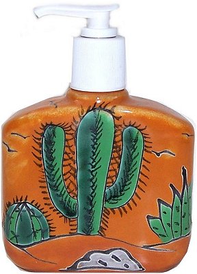Desert Talavera Soap Container