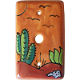 TalaMex Desert TV Cable Mexican Majolica Ceramic Switch Plate