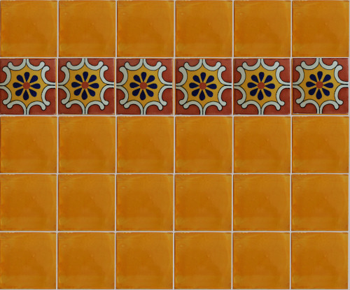TalaMex Arab Terra Talavera Mexican Tile Details