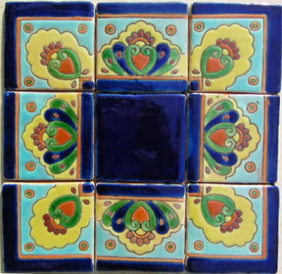 Alhambra Royal Corner A Mexican Tile Details