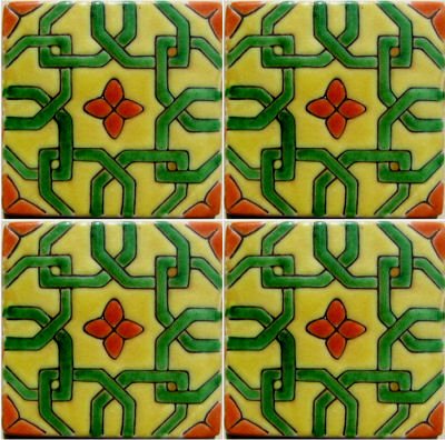 Alhambra Morocco Talavera Mexican Tile Details