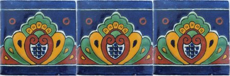 TalaMex Royal Talavera Mexican Tile Close-Up
