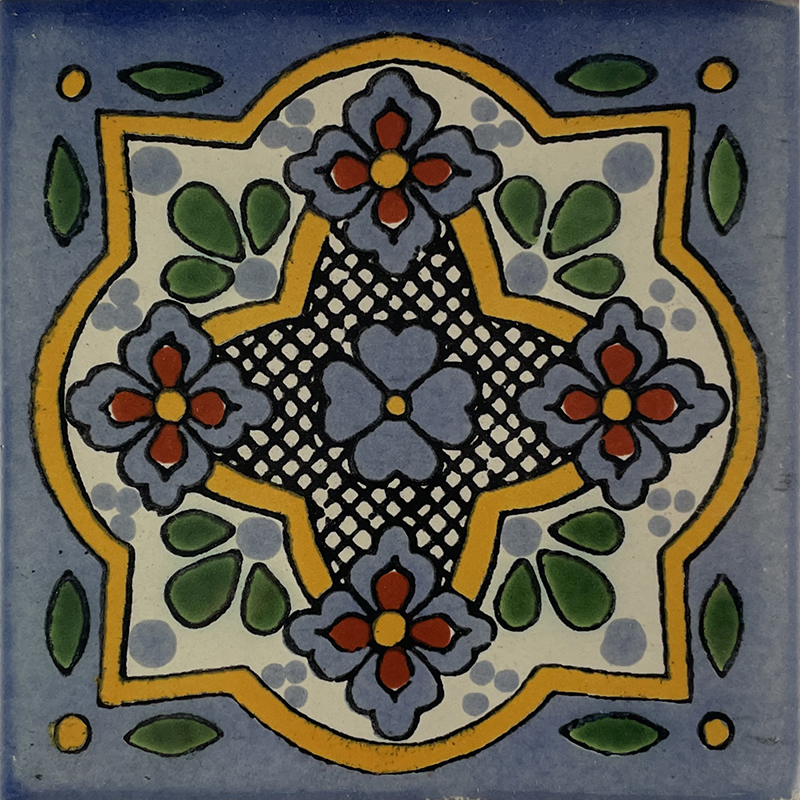 Sky Talavera Mexican Tile