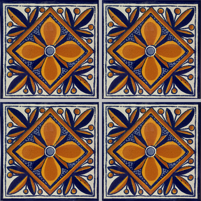 TalaMex Mendoza Talavera Mexican Tile Details